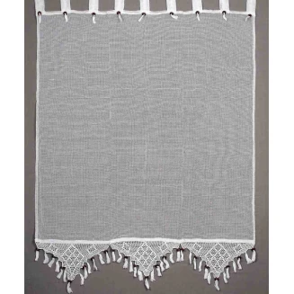 Κουρτίνα Με Τιράντα 160x160 Silk Fashion 2003/1 Λευκή
