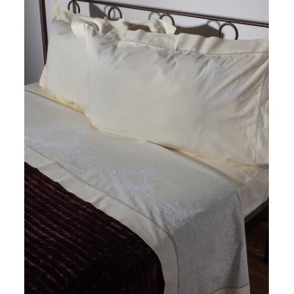 Σεντόνι Σετ Χειροποίητο 225x270 Silk Fashion 624 Κιτρινο