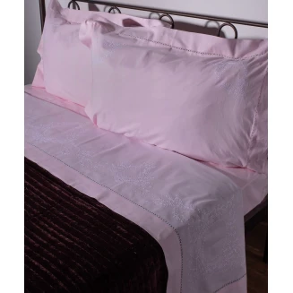 Σεντόνι Σετ Χειροποίητο 225x270 Silk Fashion 624 Ροζ