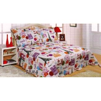 Κουβερλί Σετ Υπέρδιπλο 220x240 Silk Fashion W64578#4