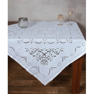 Silk Fashion Κοφτό τραπεζομάντηλο χειρός (140cm x 140cm) HY87