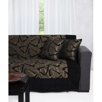 Μαξιλαροθήκη Διακοσμητική 45x45 Silk Fashion 11230  Μαύρο