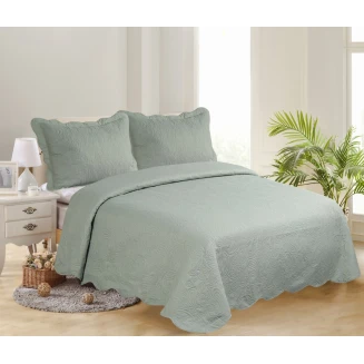 Κουβερλί Σετ Μονό 160x220 Silk Fashion Solid Mint-Cream