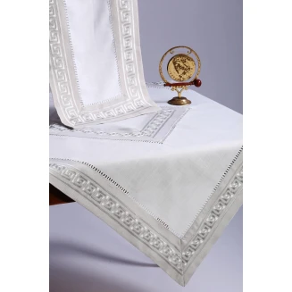 Τραπεζομάντηλο 180x225 Silk Fashion 17056 Γκρί