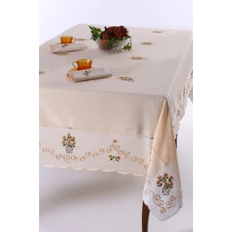 Τραπεζομάντηλο Φαγητού Με Πετσέτες 170x270 Silk Fashion 569B Κίτρινο