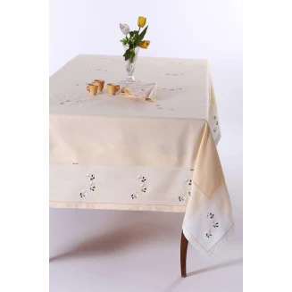 Τραπεζομάντηλο Φαγητού Με Πετσέτες 170x270 Silk Fashion 589B Κίτρινο