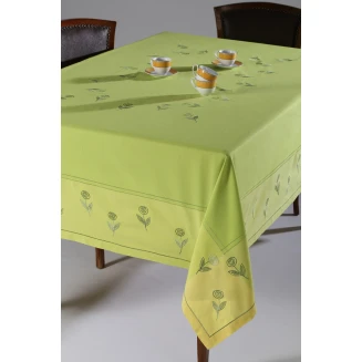 Καρέ 90x90 Silk Fashion 623 Πράσινο