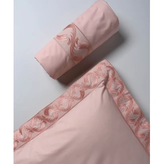 Σεντόνια Βαμβακερά ( 230Cm X 250Cm 2X 50Cm X 70Cm) M110 Ρόζ Silk Fashion