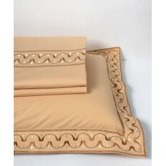 Σεντόνια Βαμβακερά ( 230Cm X 250Cm 2X 50Cm X 70Cm) M126 Χρυσό Silk Fashion