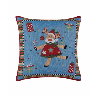 Χριστουγεννιατικη Μαξιλαροθηκη (45Cm X 45Cm) Xmaspillow7 Silk Fashion