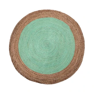 Χαλί Με Διάμετρο 150cm Silk Fashion Γιούτα 1702 Mint