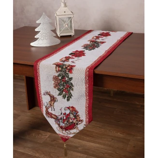 Χριστουγεννιάτικη Τραβέρσα Στόφα W355 (35Cm X 175Cm) Silk Fashion