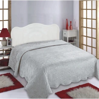 Κουβέρτα Βελούδο Με Sherpa Nx2211 (240Cm X 260Cm) Light Grey Silk Fashion