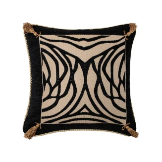 Μαξιλαροθηκη 6926 (45Cm X 45Cm) Μαύρο Silk Fashion