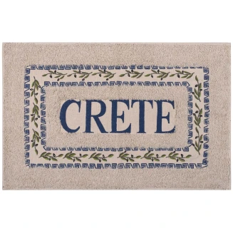Πατάκι 40x60 Ελιά Silk Fashion Κρήτη Μπλέ