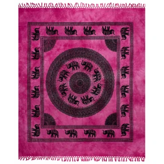 Πετσέτα Θαλάσσης Pestemal Διπλό Silk Fashion 220x240 17 Φούξια