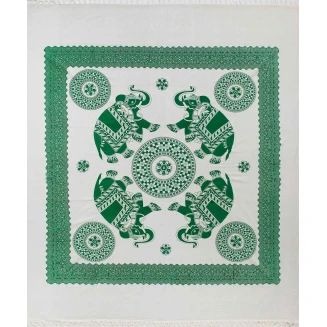 Πετσέτα Θαλάσσης Pestemal Διπλό Silk Fashion 220x240 5 Πράσινο