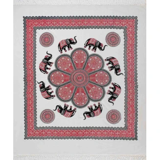Πετσέτα Θαλάσσης Pestemal Διπλό Silk Fashion 220x240 6 Κόκκινο