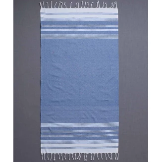 Πετσέτα Θαλάσσης Pestemal 90x180 Silk Fashion sf1754 Μπλέ Ρουά