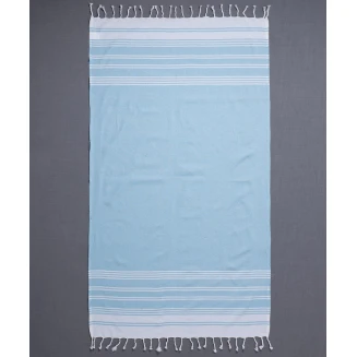 Πετσέτα Θαλάσσης Pestemal 90x180 Silk Fashion sf1754 Σιέλ
