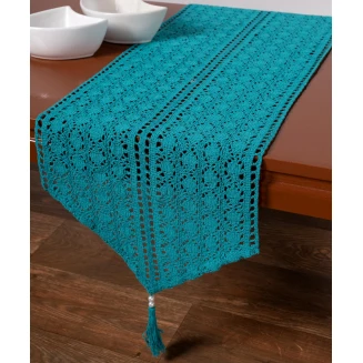 Silk Fashion Πλεκτή τραβέρσα c210 (32cm x 160cm) seagreen