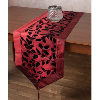 Silk Fashion Σατέν τραβέρσα 081 (40cm x 175cm) μπορντώ