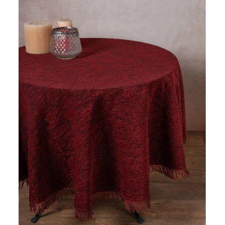 Silk Fashion Σενίλ ροτόντα 055 (175cm) μπορντώ
