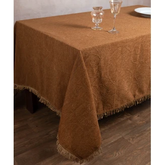 Silk Fashion Σενίλ τραπεζομάντηλο 055 (200cm x 280cm) χρυσό