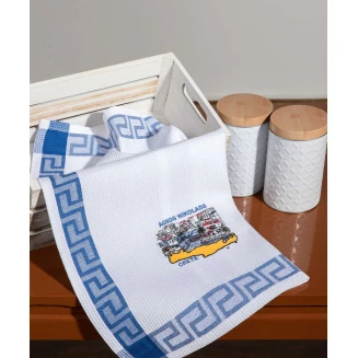 Σετ 12 Τεμ. Ποτηρόπανα 40x60 Silk Fashion Άγιος Νικόλαος