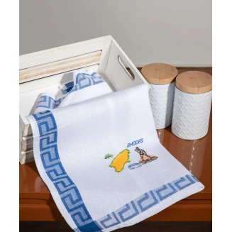 Σετ 12 Τεμ. Ποτηρόπανα 40x60 Silk Fashion Rhodes