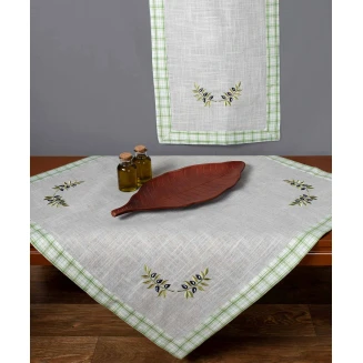 Τραπεζοκαρέ 135x135 Silk Fashion 1312 Πράσινο