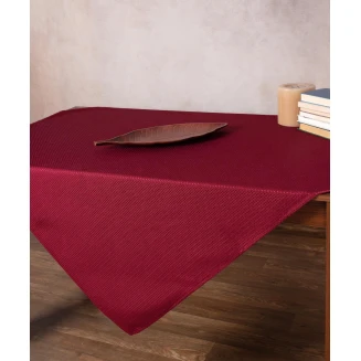 Τραπεζοκαρέ 135x135 Silk Fashion Nelly Μπορντώ