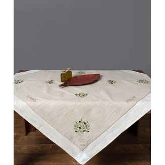 Τραπεζομάντηλο 160x250 Silk Fashion 2625 Μαύρη Ελιά