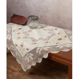 Τραπεζομάντηλο 170x170 Silk Fashion Ροκοκό 313