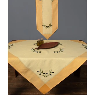 Τραπεζομάντηλο 160x210 Silk Fashion Bg23A Κίτρινο
