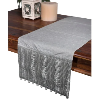 Καρέ 85x85 Silk Fashion 3819 Πλισέ Γκρί