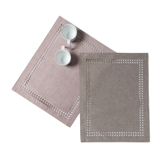 Σουπλά 35x45 Silk Fashion Bg18 Αμέθυστος-Ανοιχτό Γκρί