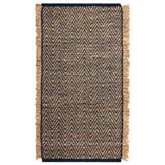 Πατάκι 60x130 Silk Fashion Γιούτα 1744 Μπλέ