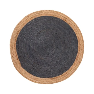 Χαλί Γιούτα Φ.200 Silk Fashion 1750 Natural-Dark Grey