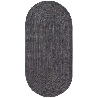 Πατάκι 60x130 Silk Fashion Γιούτα 1751 Dark Grey