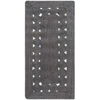 Πατάκι 60x130 Silk Fashion Γιούτα 1766 Dark Grey