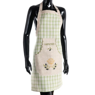 Ολόσωμη ποδιά 1312  80x55 Silk Fashion  Πράσινο Karpathos