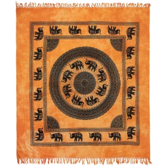 Πετσέτα Θαλάσσης 220x240 Silk Fashion Pestemal διπλό 19Πορτοκαλί