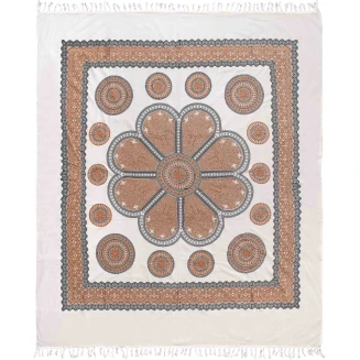 Πετσέτα Θαλάσσης 220x240 Silk Fashion Pestemal διπλό 20Μπέζ