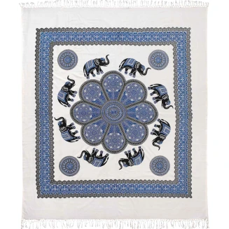 Πετσέτα Θαλάσσης 220x240 Silk Fashion Pestemal διπλό 21Μπλέ