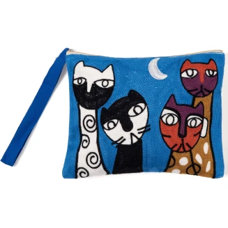 Silk Fashion Πορτοφόλι αλυσοβελονιά (13cm x 20cm) πολύγαζο 81