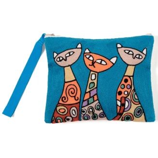 Silk Fashion Πορτοφόλι αλυσοβελονιά (13cm x 20cm) πολύγαζο k10