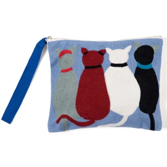 Silk Fashion Πορτοφόλι αλυσοβελονιά (19cm x 25cm) πολύγαζο 143
