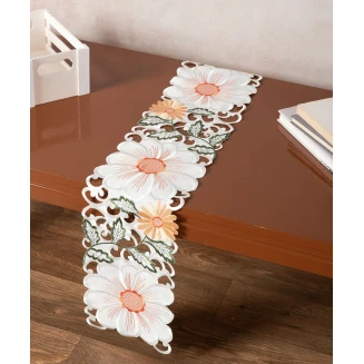 Silk Fashion Σατέν κοφτή τραβέρσα (20cm x 150cm) 291 πορτοκαλί