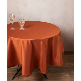 Silk Fashion Σατέν ροτόντα 2015 (150cm) κεραμιδί